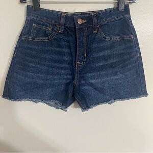 Girls Old Navy High Rise Adjustable Denim Shorts Size 12 Raw Hem